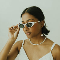 arion pearl drop earrings