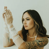 aphrodite tulle gloves