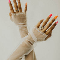 hot wives club tulle gloves
