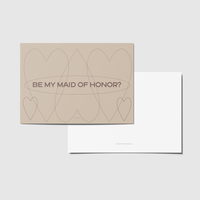 maid of honor proposal card